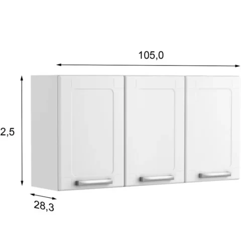 Armário cozinha aéreo de aço
