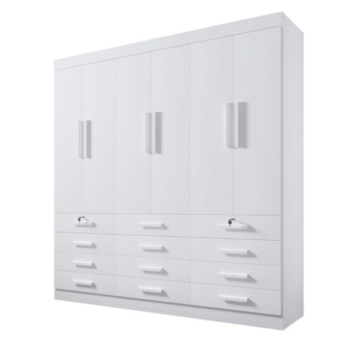 Guarda Roupa Mônaco 6 Portas 12 Gavetas - Image 2